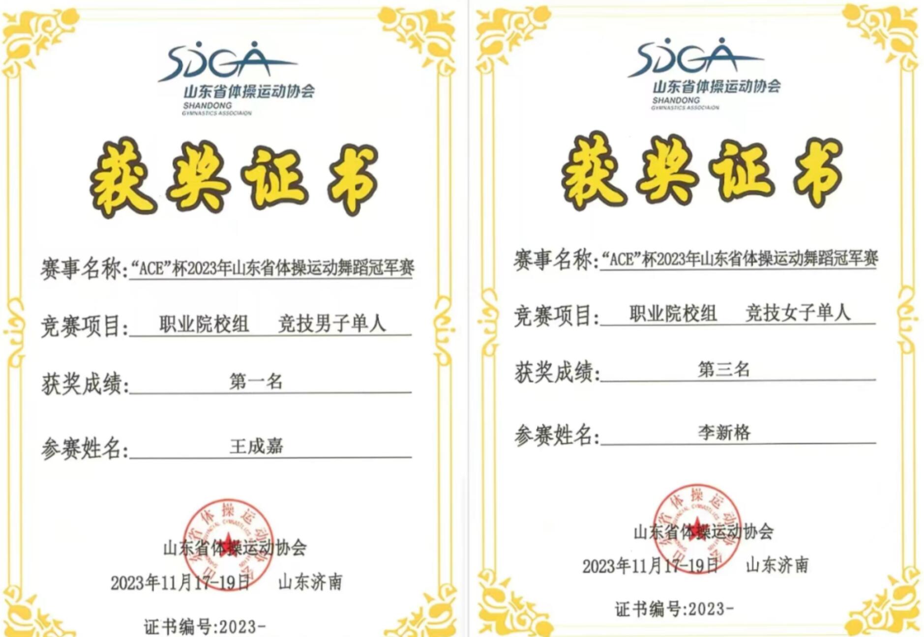 音乐舞蹈学院学子在“ACE”杯2023年山东省体操运动舞蹈冠军赛取得佳绩 第 7 张