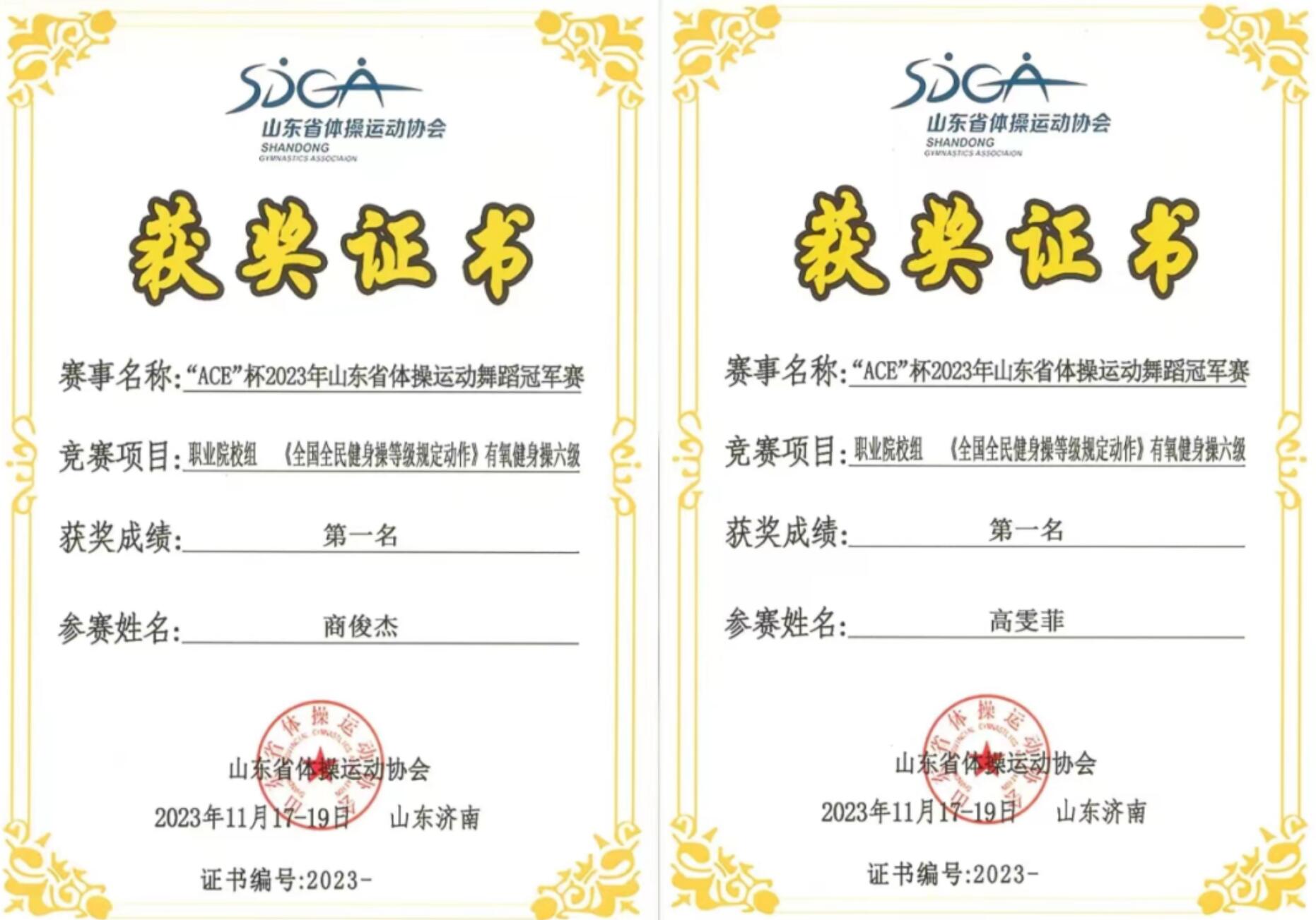 音乐舞蹈学院学子在“ACE”杯2023年山东省体操运动舞蹈冠军赛取得佳绩 第 8 张